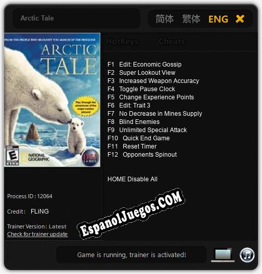 Arctic Tale: Trainer +12 [v1.3]